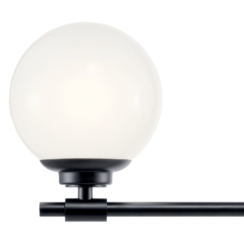 Éclairage pour salle de bain 3 lumières Thorman, Noir