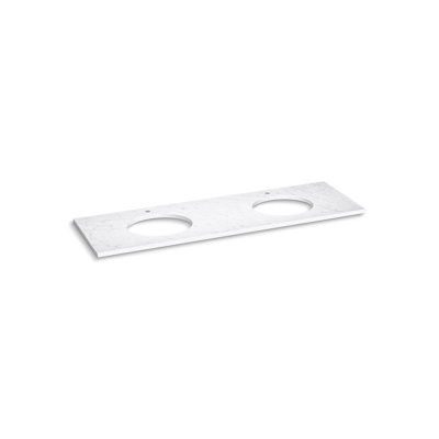 Silestone 73 In. Quartz Vanity Top With Two Oval Cutouts