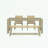 6 pieces Extendable Dining Table Set with bench