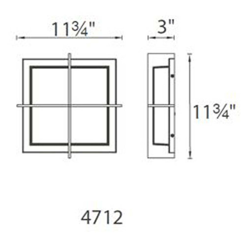 Razor 15'' Stainless Steel LED Flush Mount with Opal Etched Glass