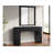 Queensbury 60" 2 Drawer Fluted Wooden Desk-134379332