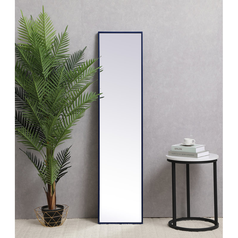 Sabine Metal Rectangle Wall Mirror, 36" x 27", Blue