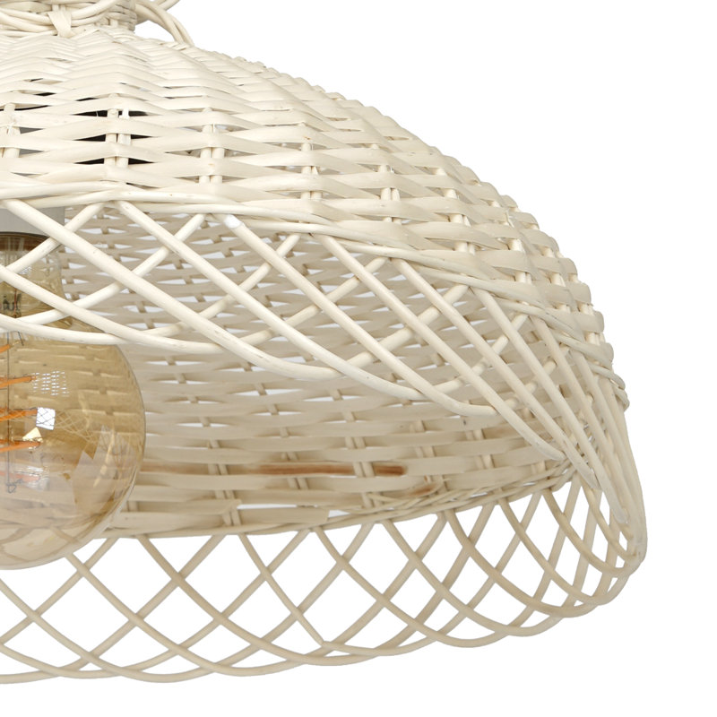 Vimini 1 - Light Beige Dome Pendant