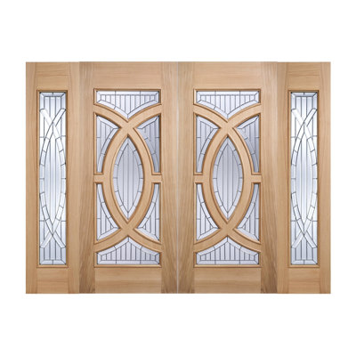 Majestic Glazed Sidelight Oak External Door