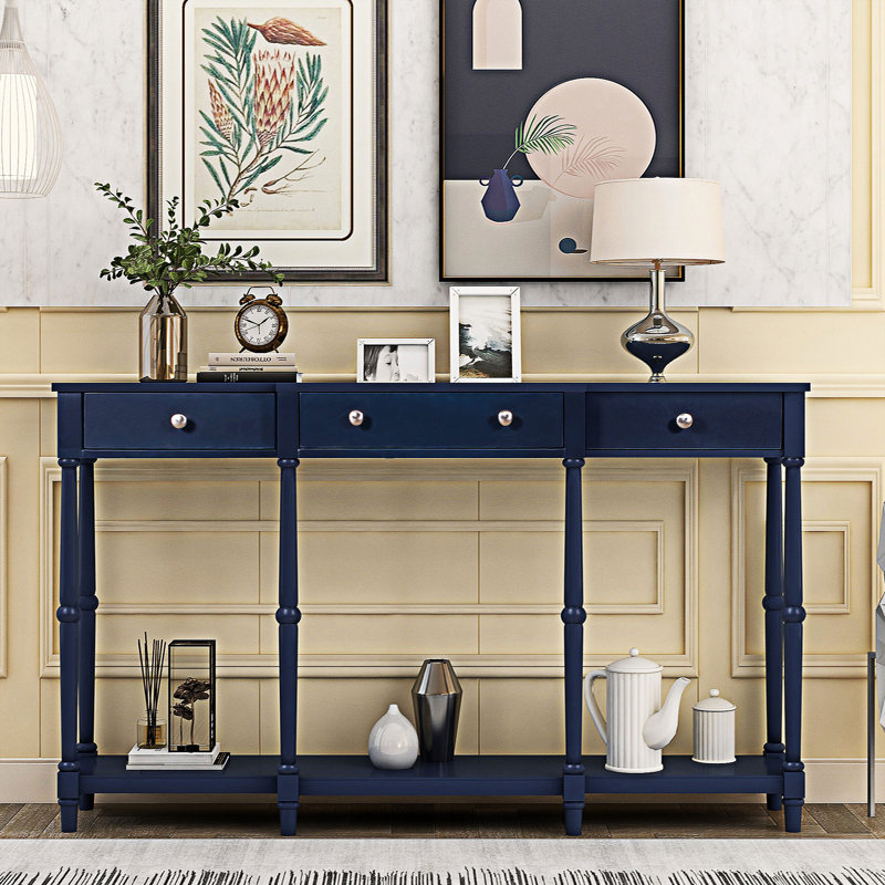 Adaan Console Table, Navy, Navy