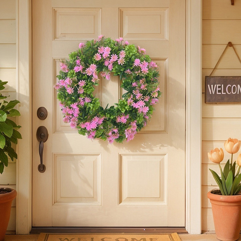 Simulé couronne de fleurs décorer des guirlandes de fleurs au printemps et en été Décorer des fenêtres ou des portes de cour Guirlandes de fleurs artificielles décoration de mariage
