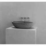 Vast Studio Vessel Sink – Oval Countertop Basin with Smooth Interior, Metallic Luxury Finish & Modern Spa-Inspired Sculpted Design