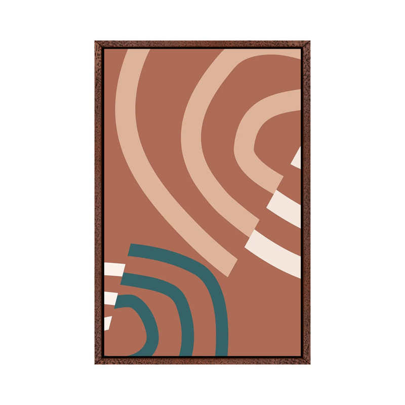Linea VIC - Print on Canvas, Brown Framed, 101.6 cm H x 66.04 cm W