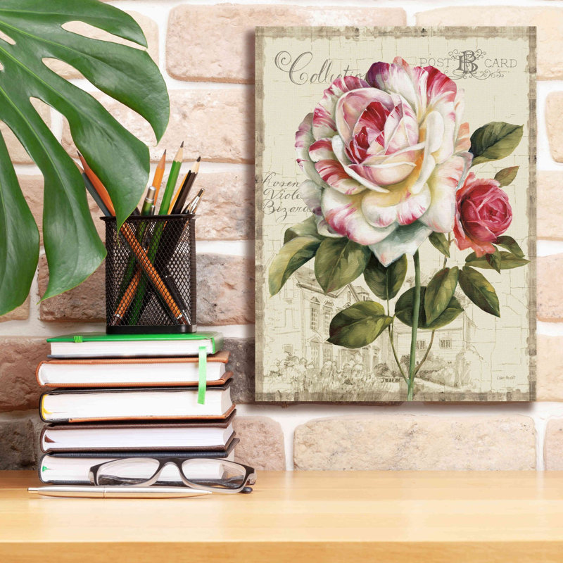 «Garden View III» par Lisa Audit, art mural sur toile, H 16 po x l 12 po x P 0,75 po