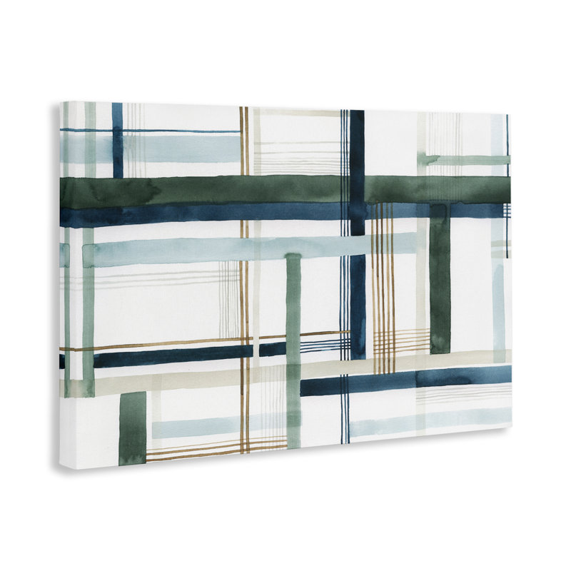 Layered Woven Pattern Canvas by Grace Popp, 16" H x 24" 