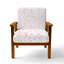 Chaise rembourrée abstraite avec accoudoirs Dew-721039464