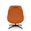 Velvet Swivel Accent Chair with Footstool-943333654