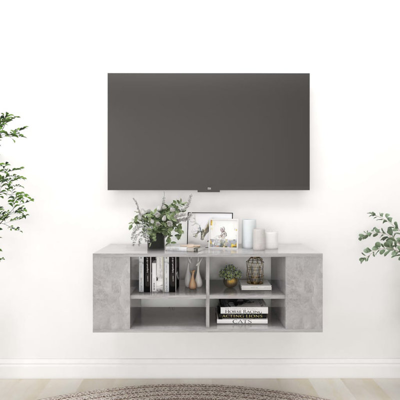 Aygun TV Stand for TVs up to 43", Concrete Grey