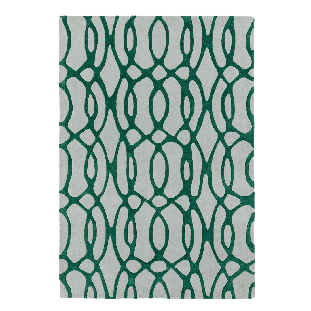 Louise Hand Tufted Green Rug