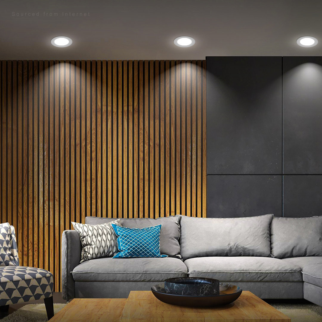 6 Inch LED Recessed Ceiling Downlight, 5CCT 10%-100% Dimmable (Set of 8) TORCHSTAR