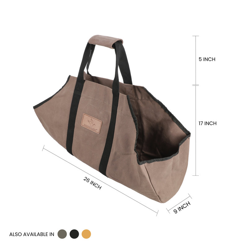 Toile transporteur de bois de chauffage, Brun