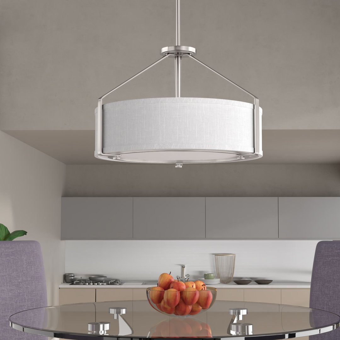 Seawell 4 - Light Unique Drum Chandelier Wade Logan® Base