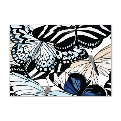 Butterflies And Flowers - Wrapped Canvas Print