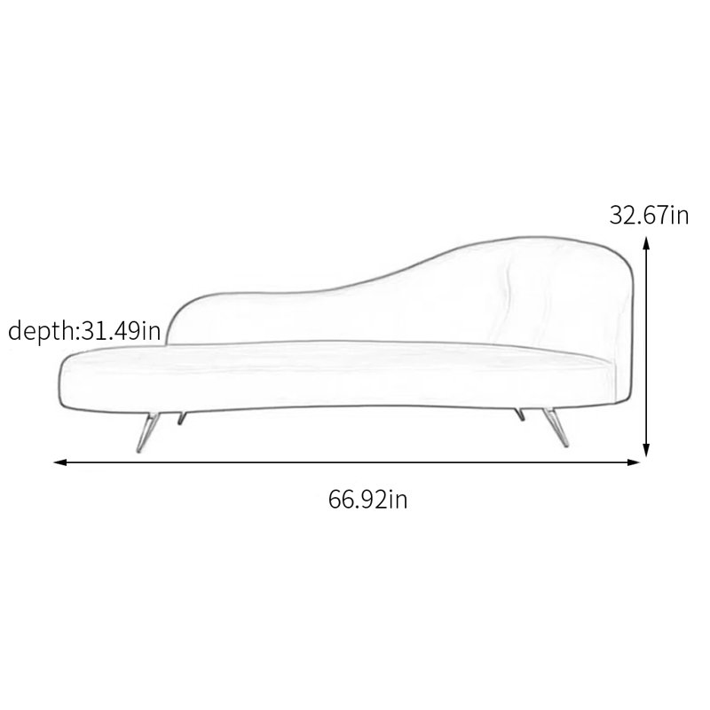 Comfortable and Sofa with Solid Wood Frame