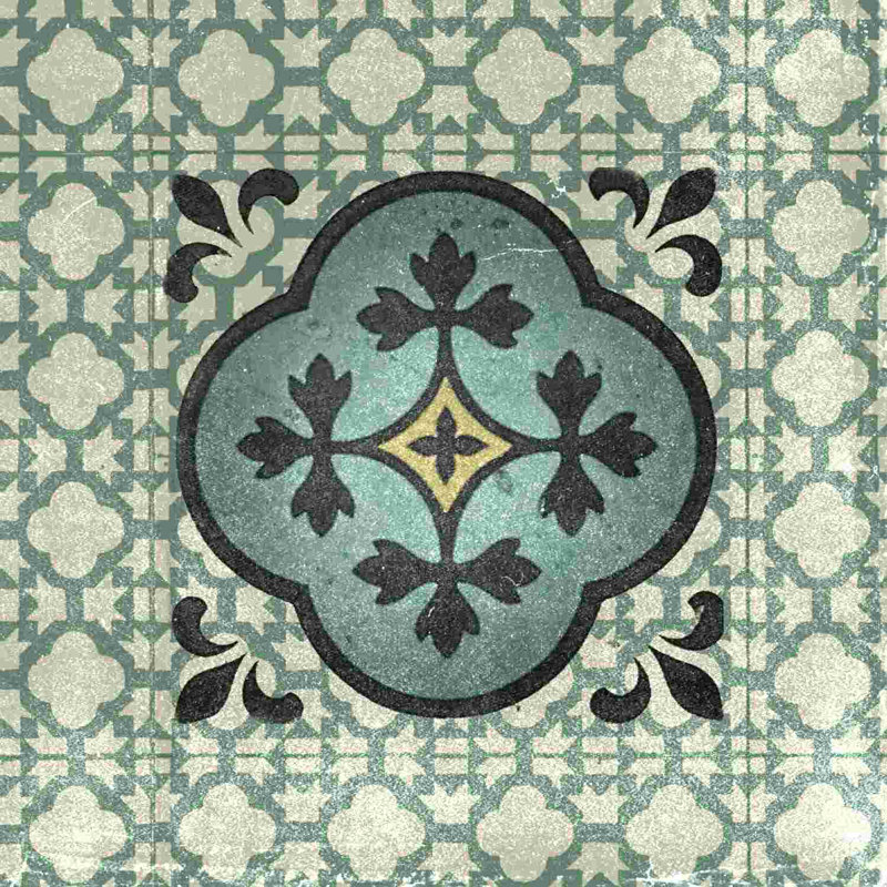 Motif de mosaïque inspirante 8 - impression sur toile tendue, H 36 po x l 36 po