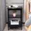 3-Tier Wooden End Table with Side Bars-1490329199