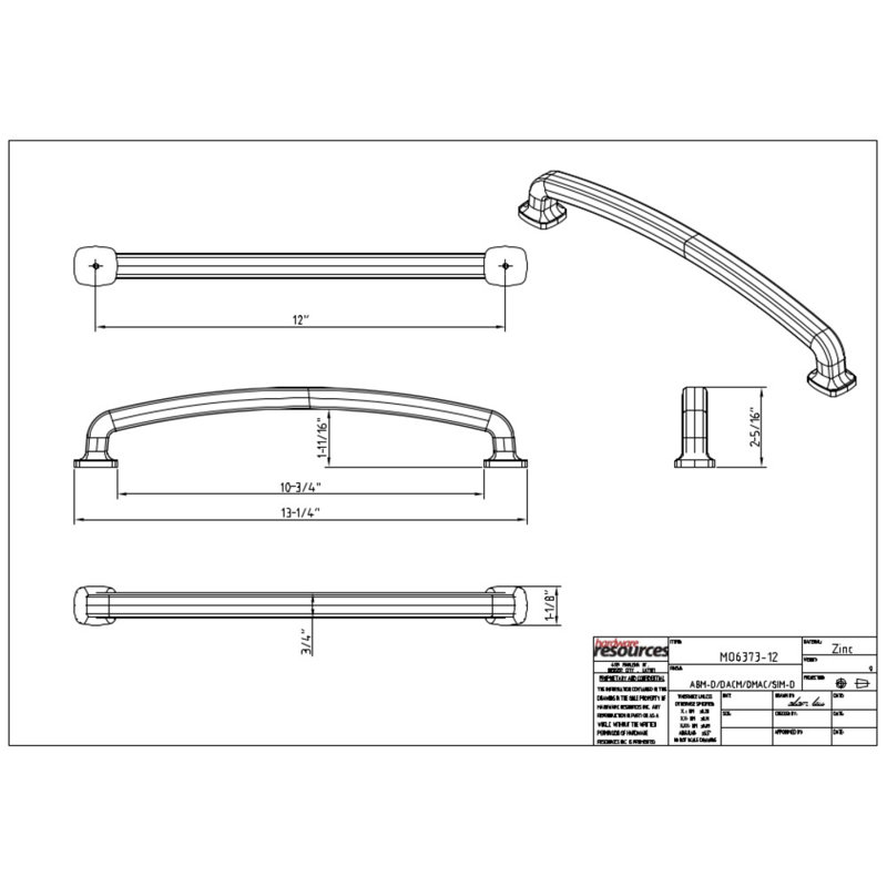 Belcastel I Appliance Pull, Polished Chrome, 18"