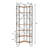 Corner Shelf, 7-Tier Industrial Corner Bookshelf, Wood and Metal Corner Etagere Bookcase, L Shaped Bookshelf Freestanding Display Shelf for Living Room, Kitchen, Home Office, Space-Saving Design-93959530-93959535