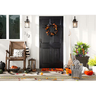 28" Halloween Metal Crashing Witch Stake