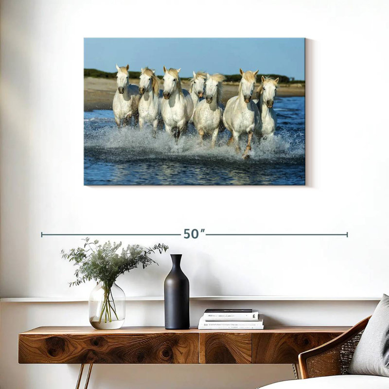 Brampt 7 Horses, 24" H x 36" W