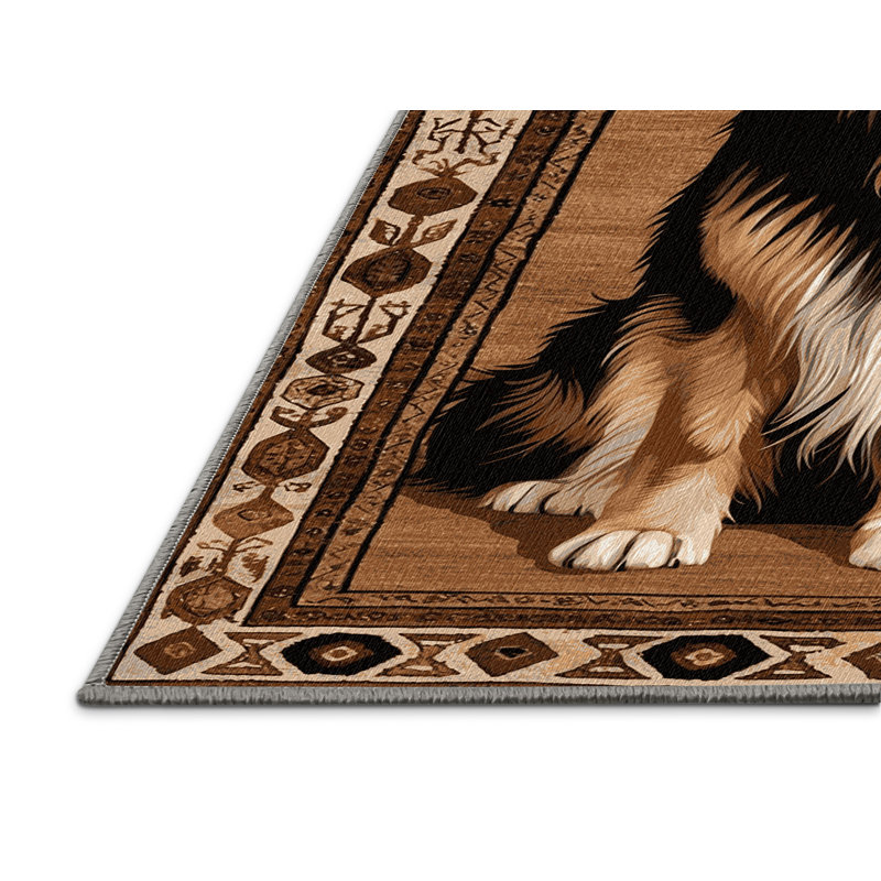 Tapis lavable pour chien de berger Anatolian, Rectangulaire 2 pi x 3 pi