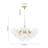 Modern 4-Light  Clear Glass Cluster Bubble Chandelier-678827393