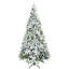Grand arbre de Noël artificiel enneigé enneigé
