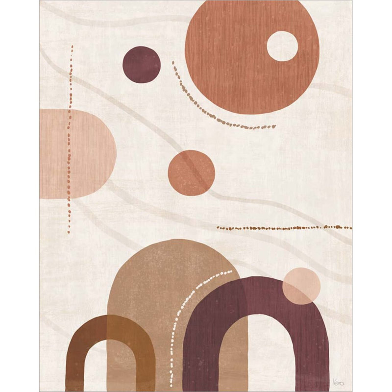 Soft Balance II Abstract Canvas Art in Earth Tones