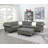Miyah Faux Leather L-Shaped Sectional Symmetrical-1419049202