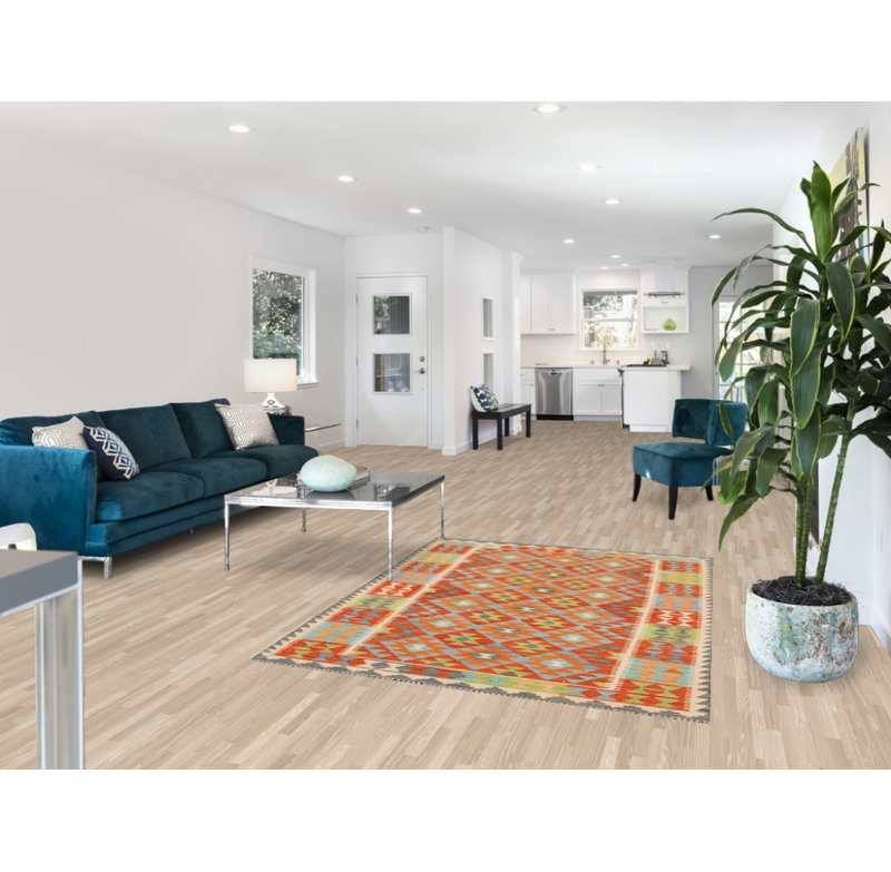 Tapis oriental en laine South Western Kilim 4x6