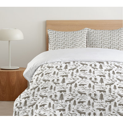 Microfiber 3 Piece Duvet Cover Set -  Ambesonne, nev_68648_king