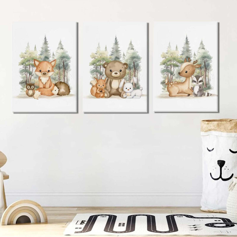 3 Piece Wrapped Canvas Print, 40 cm H x 30 cm W