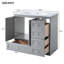 Meuble-lavabo simple avec plateau 35,8 po Sherian