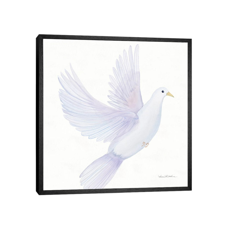 Easter Blessing Dove I by Kathleen Parr McKenna - Print on Canvas, Black Framed, 45.72 cm H x 45.72 cm W