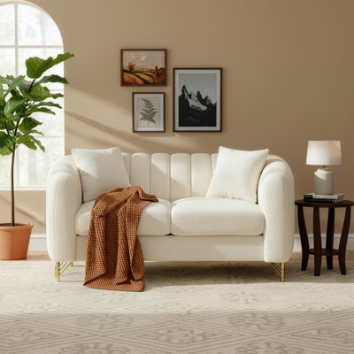 Causeuse en tissu 62,85 po Boucle