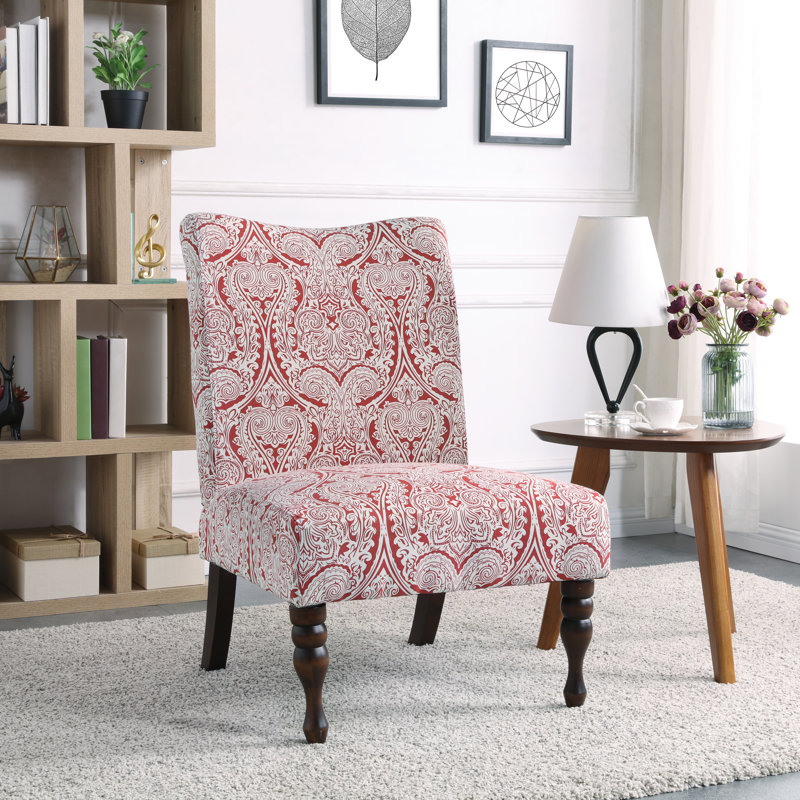fauteuil de chambre Marimon, Cachemire ruby