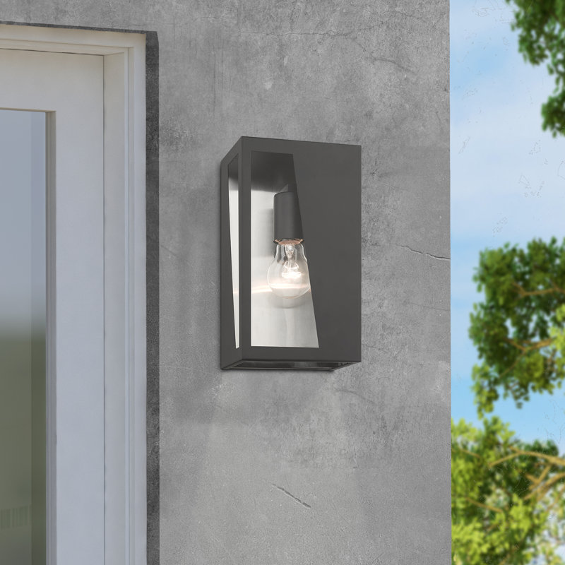 Applique murale en acier Heild, Noir, H 11 po x l 6 po x P 3,95 po