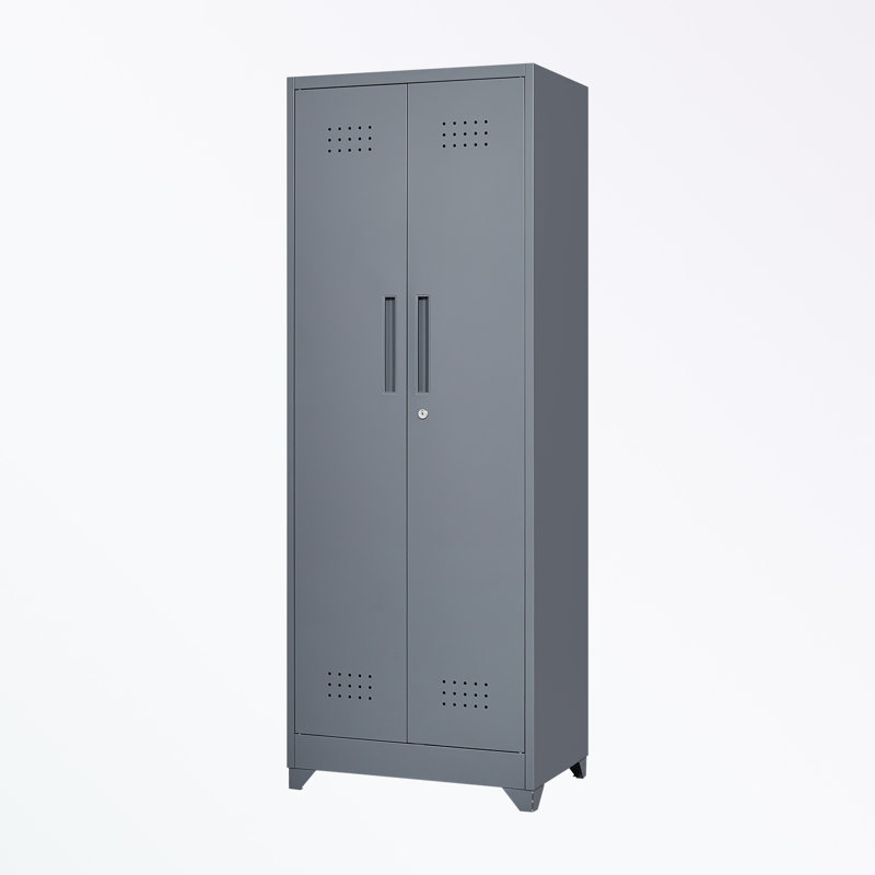 Armoire de rangement à 3 tablettes de 23,62 po de largeur Ihana, Gris