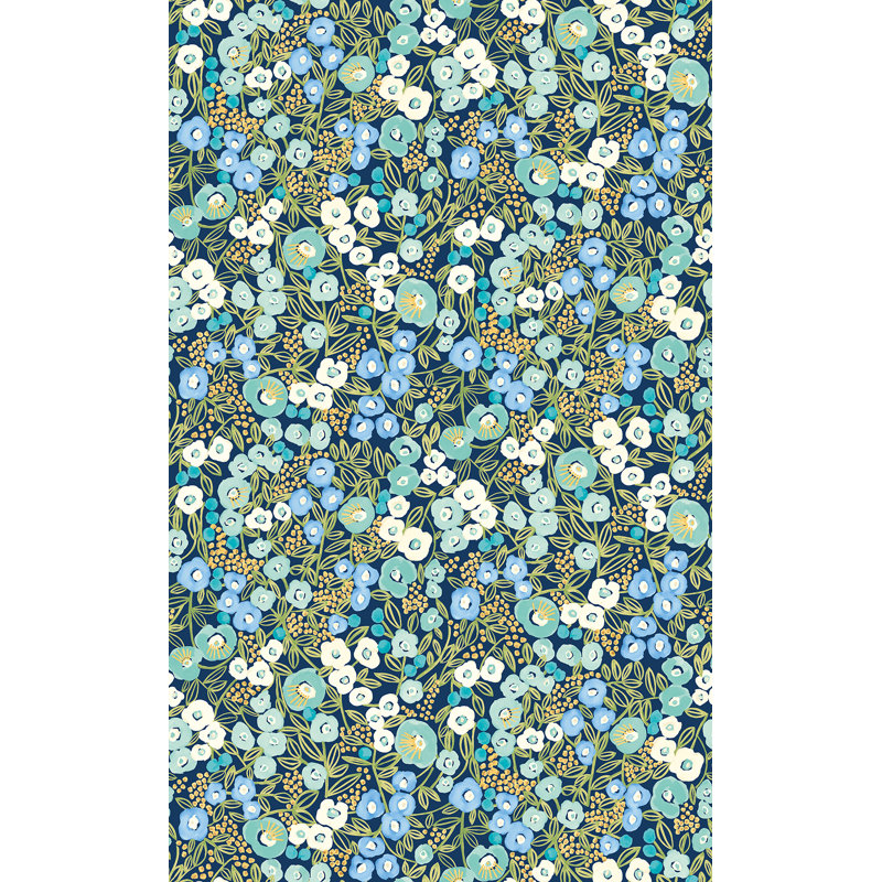 Rouleau de fleurs Newsbury, Bleu
