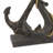 Metal Anchor Decorative Sculpture with Jute Rope Accents
