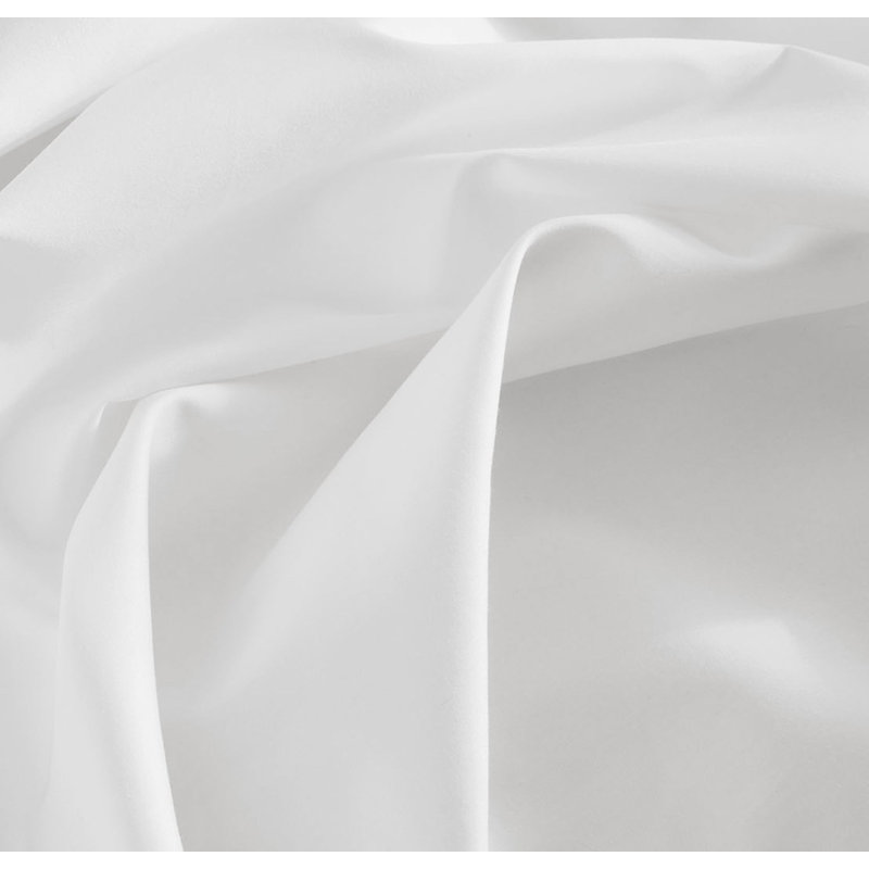 Percale Hemmed Sheet Set, White, California King Sheet Set with 2 King Pillowcases