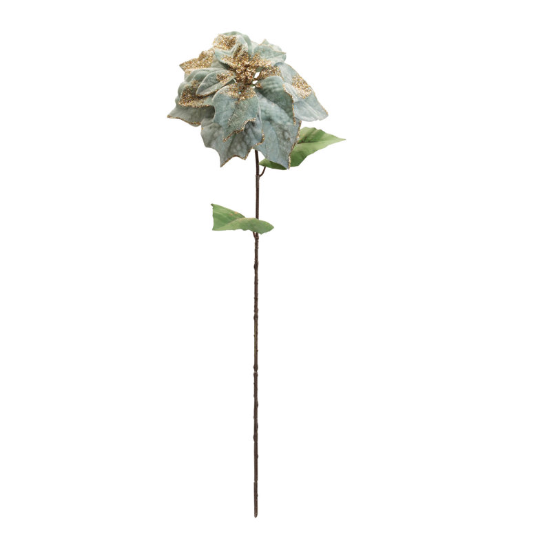 Tige de fleur de poinsettia scintillante