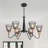 6 - Light Metal Tradition/Classic Dimmable Chandelier