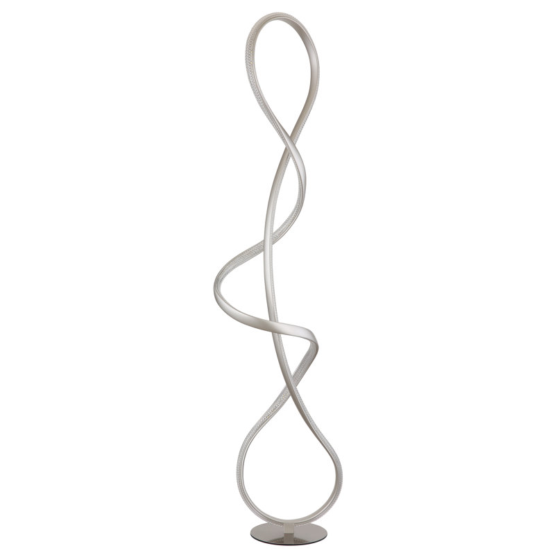 133cm Matte LED Novelty Floor Lamp, Silver
