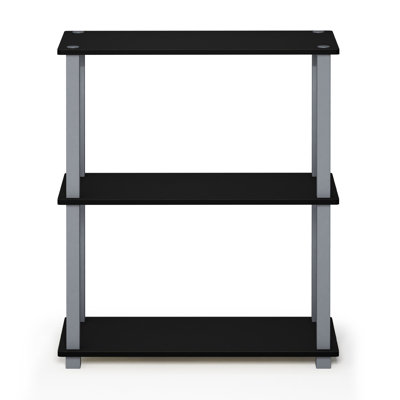 Étagère compacte à 3 niveaux avec support carré